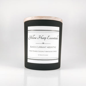 black currant saffron highly scented sexy warm fruity wood wick crackle candle luxury fragrance home decor coconut wax phthalate free 