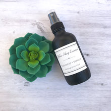 Load image into Gallery viewer, cashmere and vanilla organic room and linen spray matte black fine mist sprayer witch hazel
